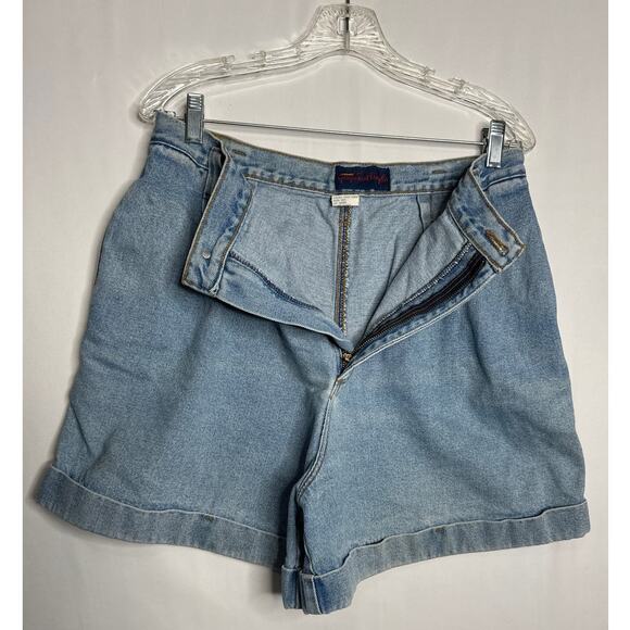 Vintage Giorgio Saint Angelo Blue Jean Shorts high waisted size 14 - Picture 4 of 12